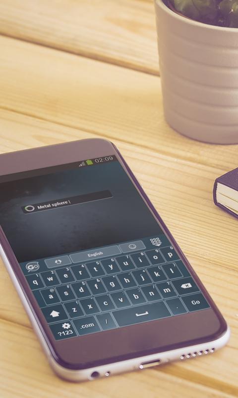 Metal sphere Keyboard Art