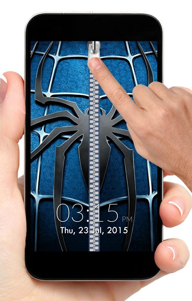Spidey Zipper Screen Lock