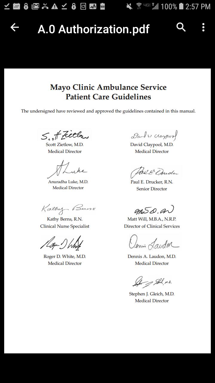 Mayo Clinic Ambulance Service