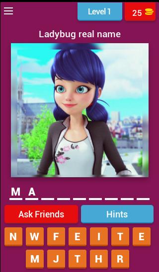 Ladybug Quizz English