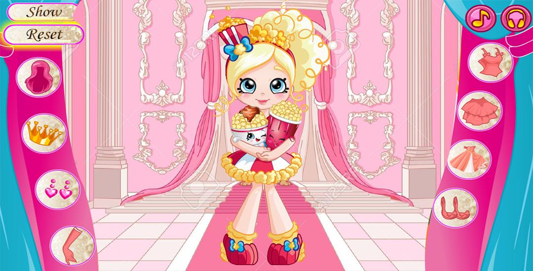 Little shopkins girl dressup