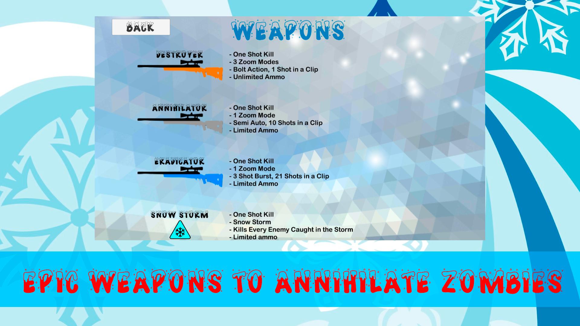 Winter Warrior Zombie Sniper