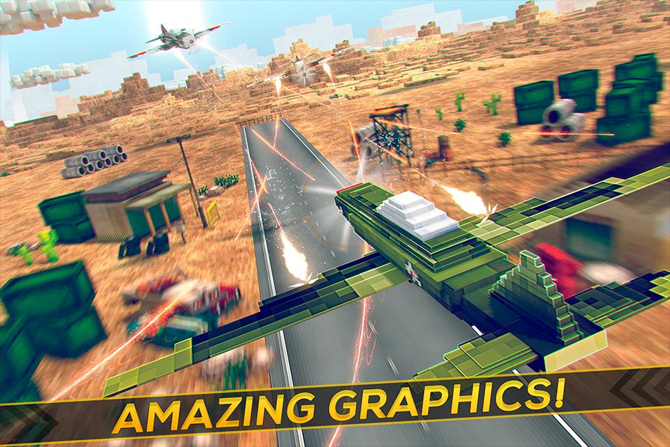 Blocky Dogfight Airplane Game