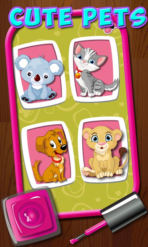 Pets Nail art dress up Salon