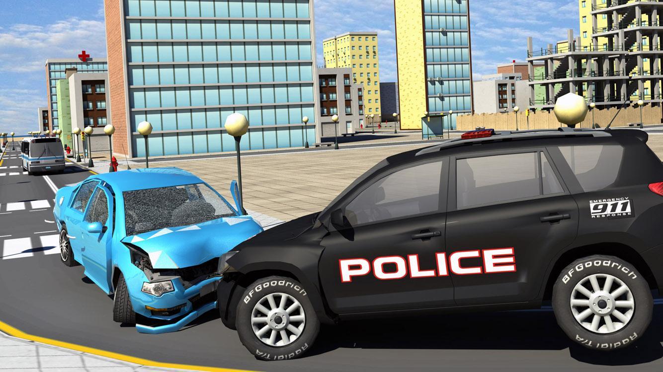 City Crime Gang vs Police Car