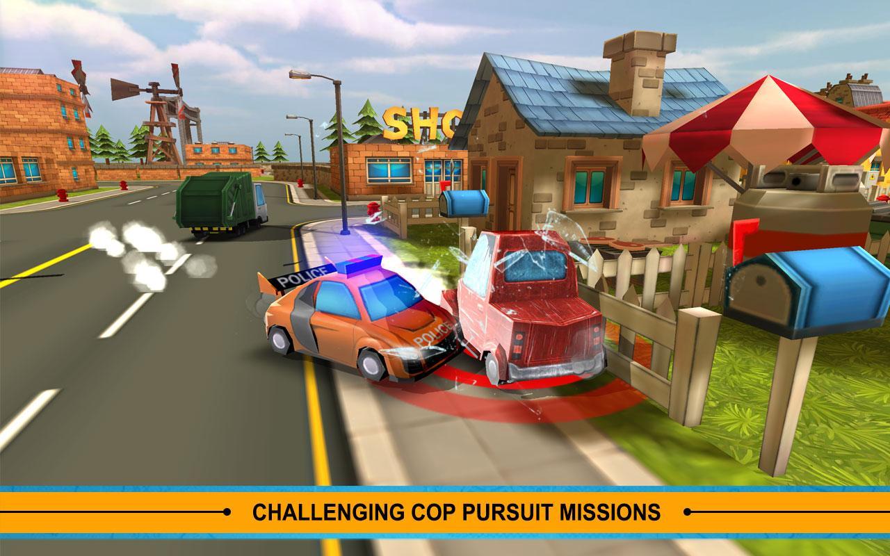 Blocky Cop Pursuit Terrorist