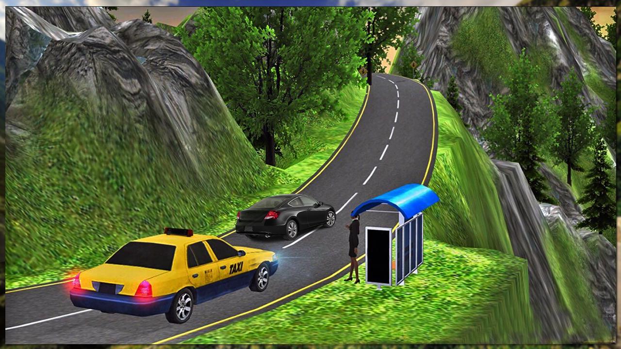Offroad  Mountain Taxi Driving : Taxi Cab Motorcar