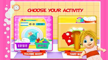 Laundry Girl Dirty Cloth Wash