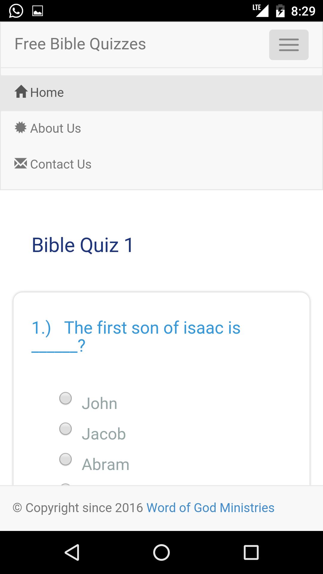 Bible Quiz Free