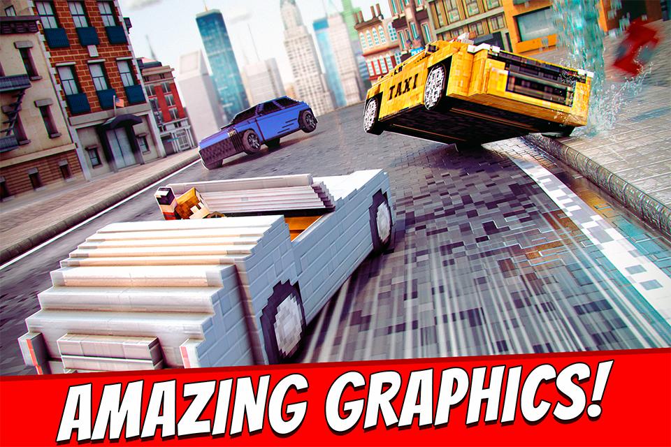 Survival Cars . Blocky Racing