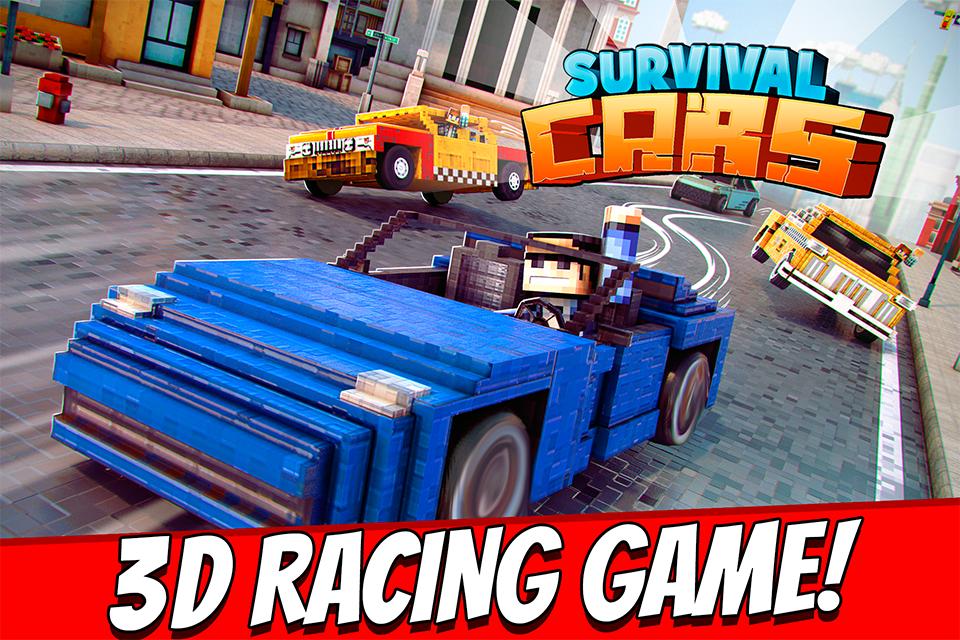 Survival Cars . Blocky Racing