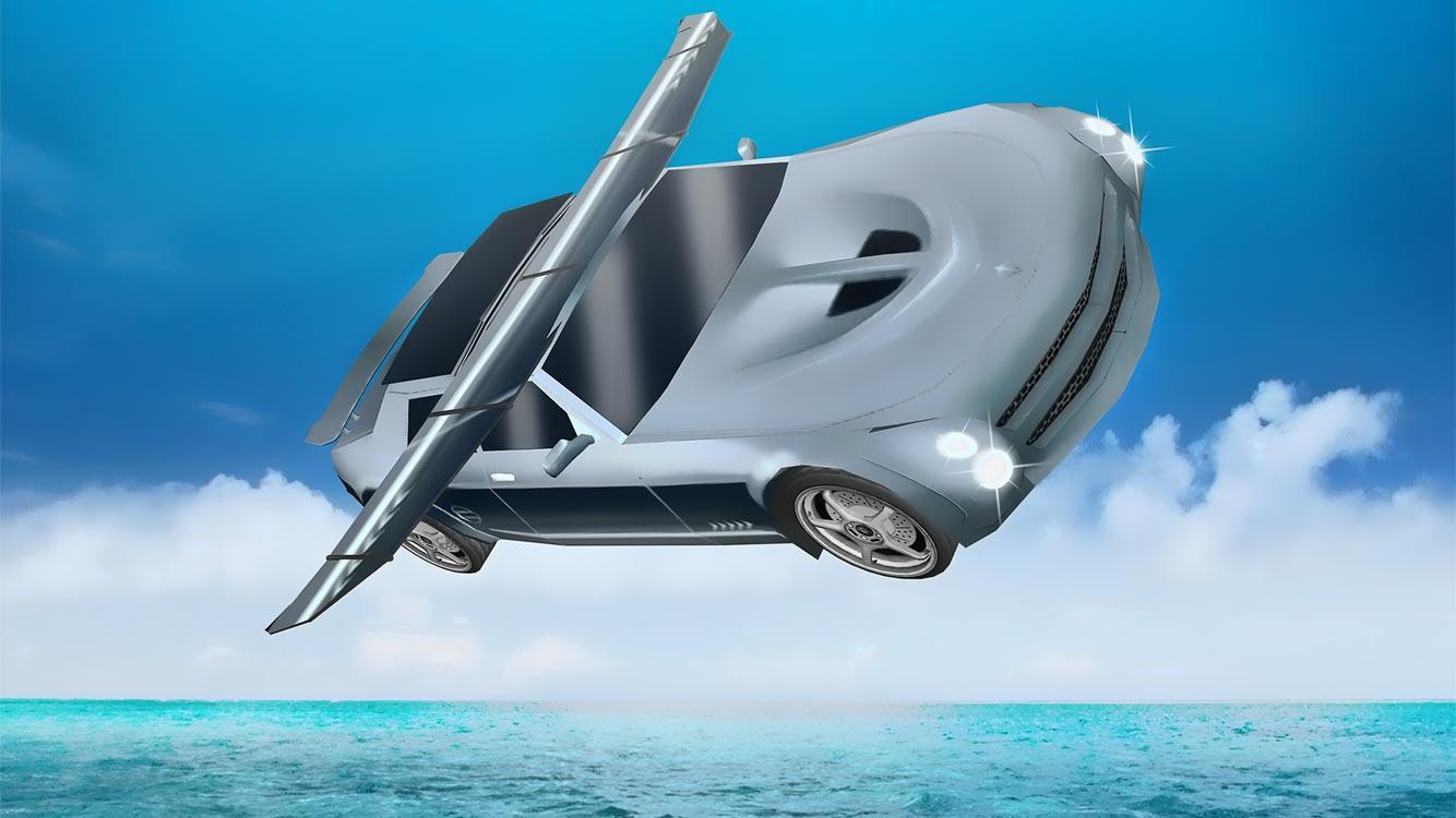 Extreme Car Racing:Flying game