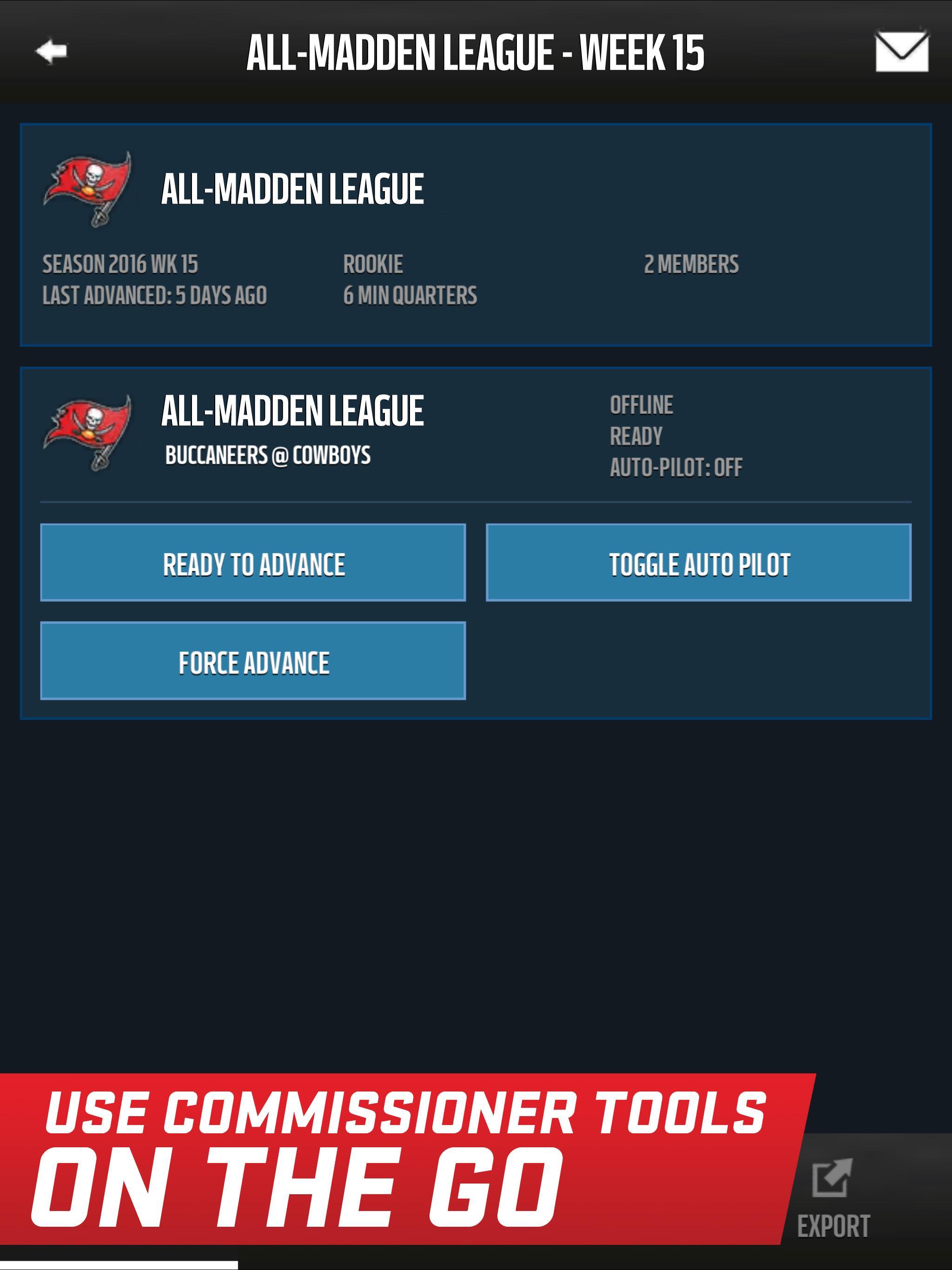 Madden Companion App