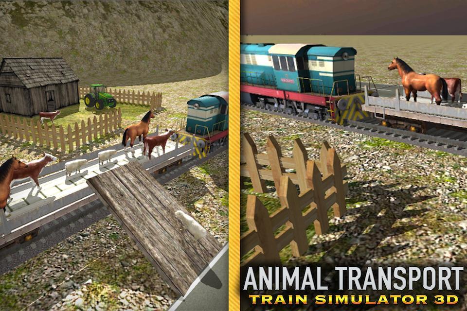 Animal Transport Train Sim 3D