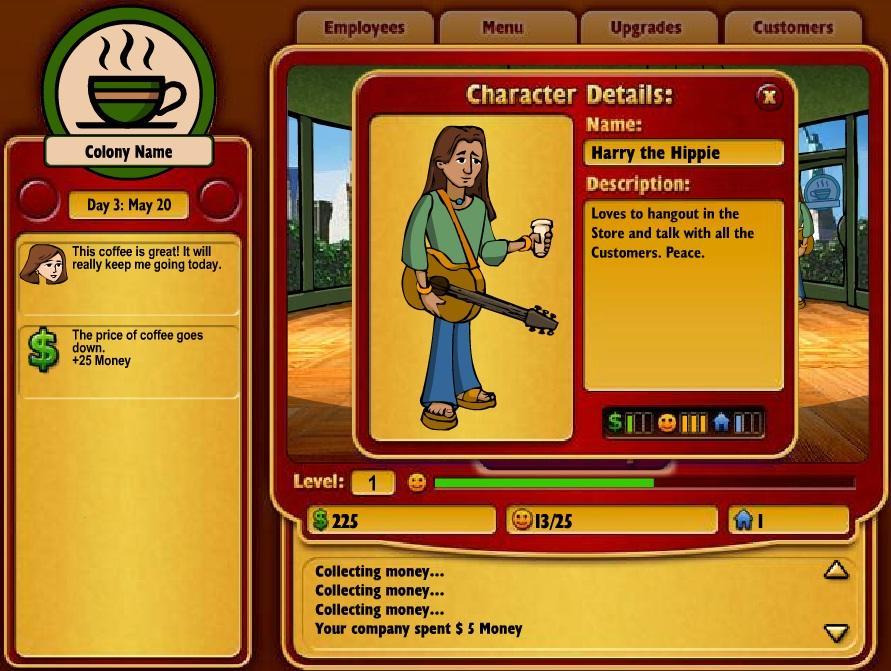 Coffee Company Management Game