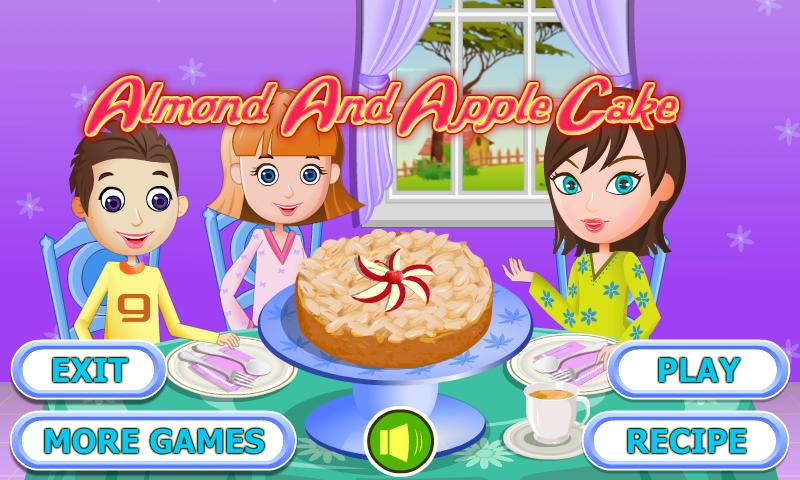 Almond and Apple Cake Cooking