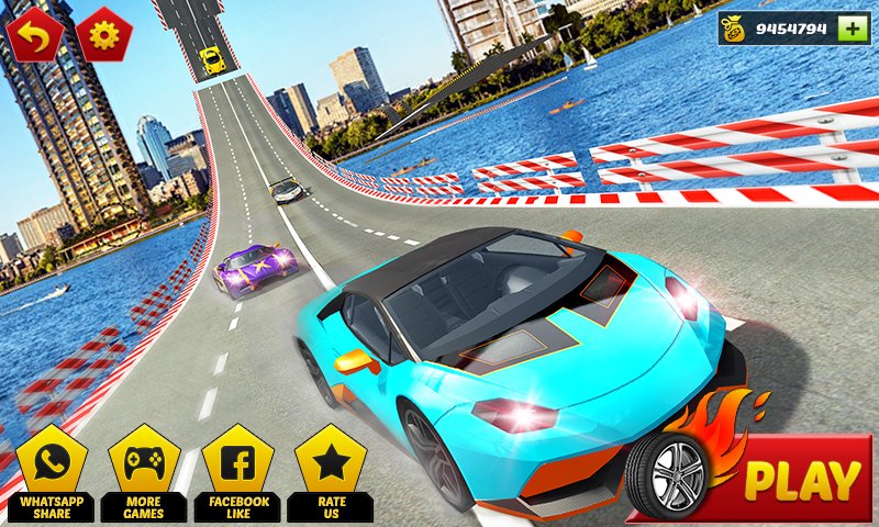 Impossible GT Car Racing Stunt
