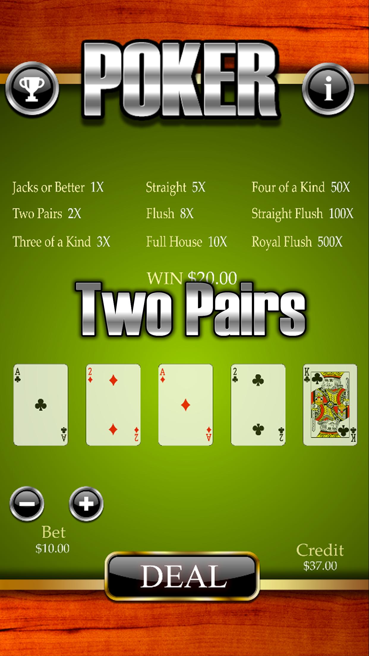 Simple Video Poker