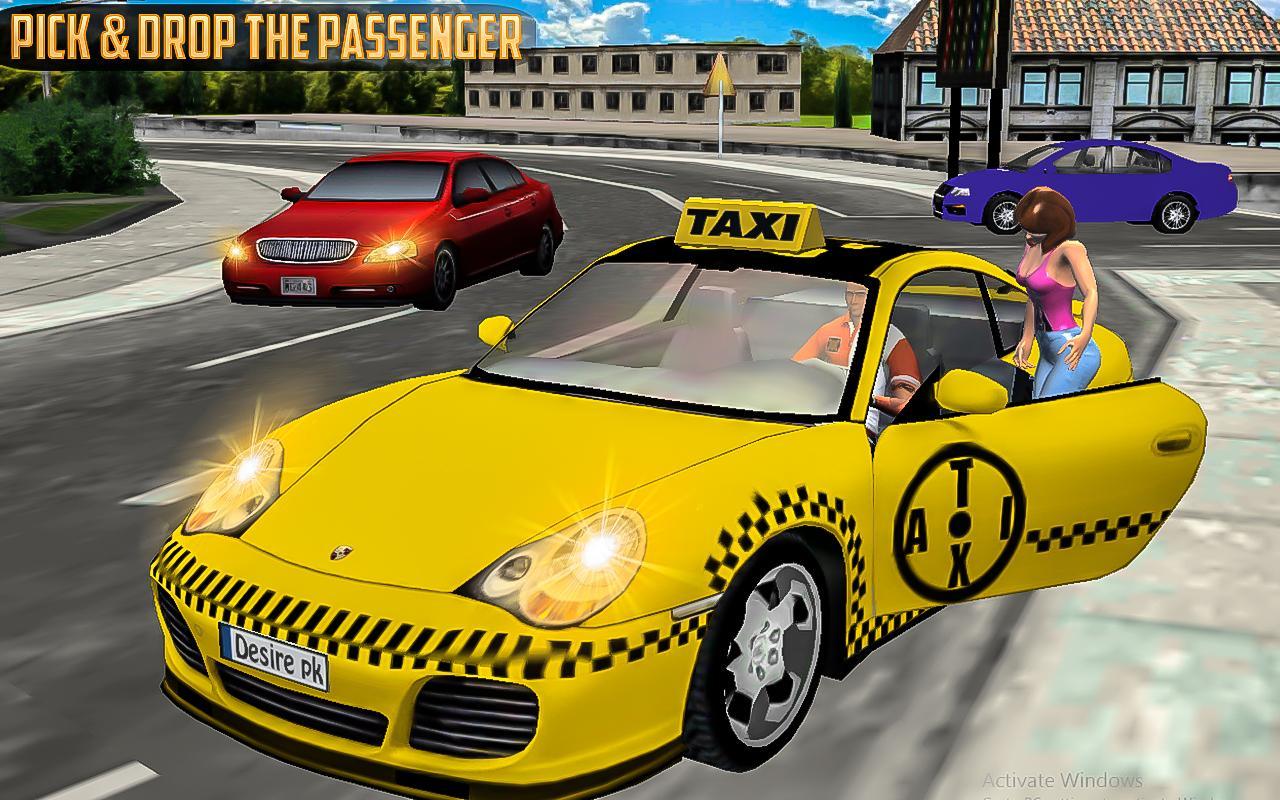 Modern Taxi Driver: Passengers Car Driving 2018