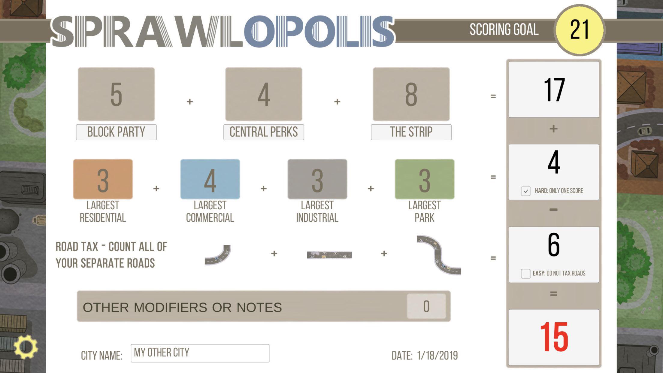Sprawlopolis Score Tracker