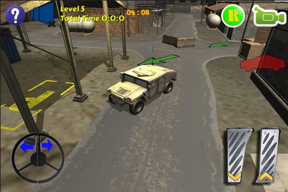 Humvee Car Simulation Parking