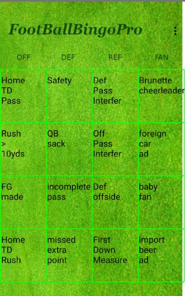 footballbingo