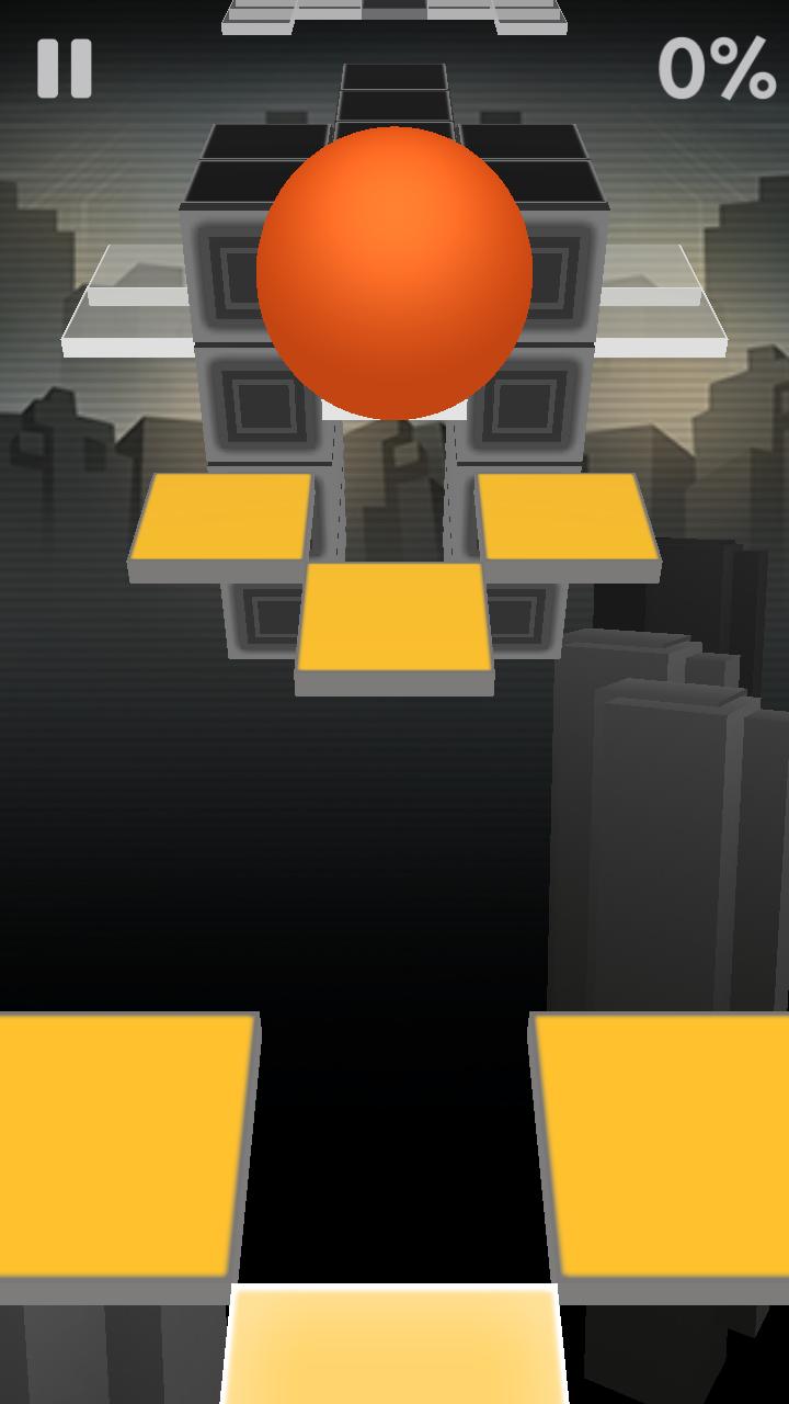 Scrolling Ball in Sky