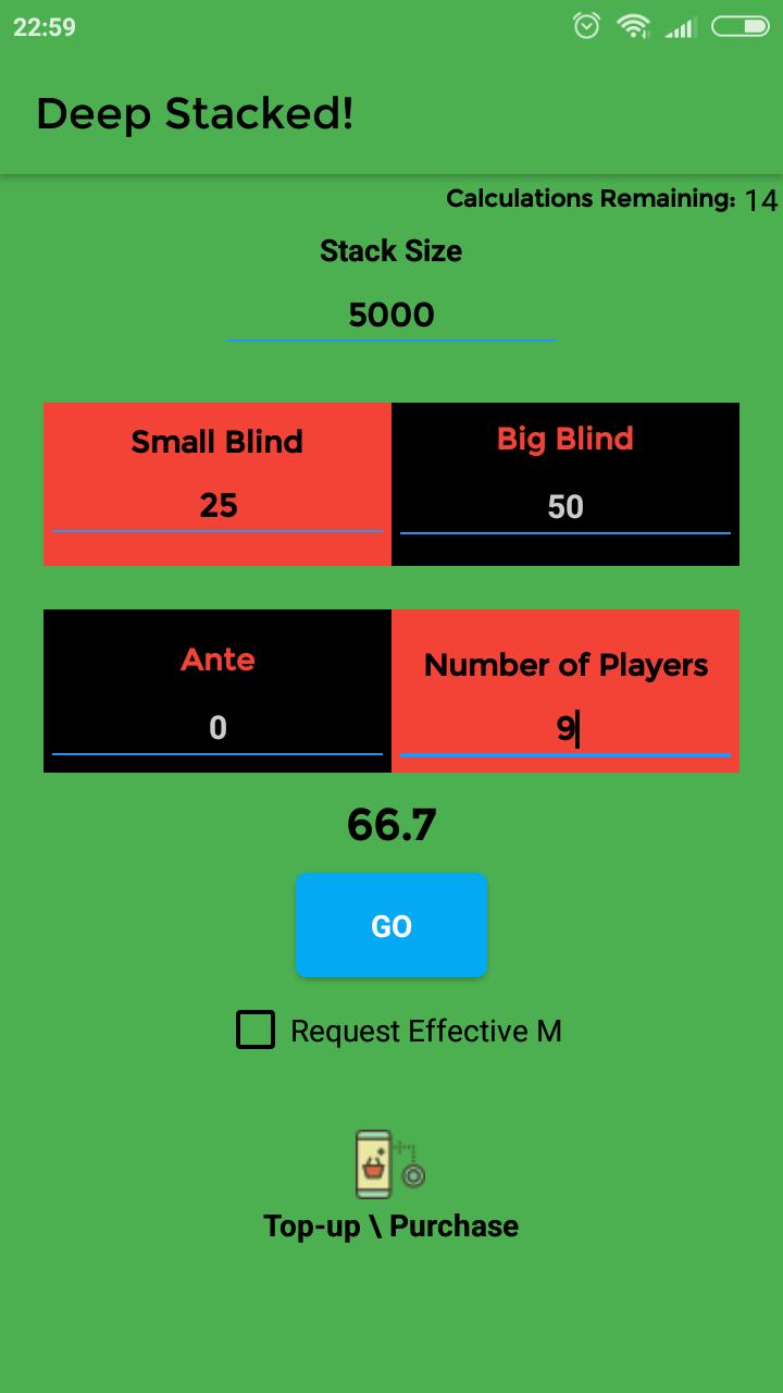 Poker M Calculator