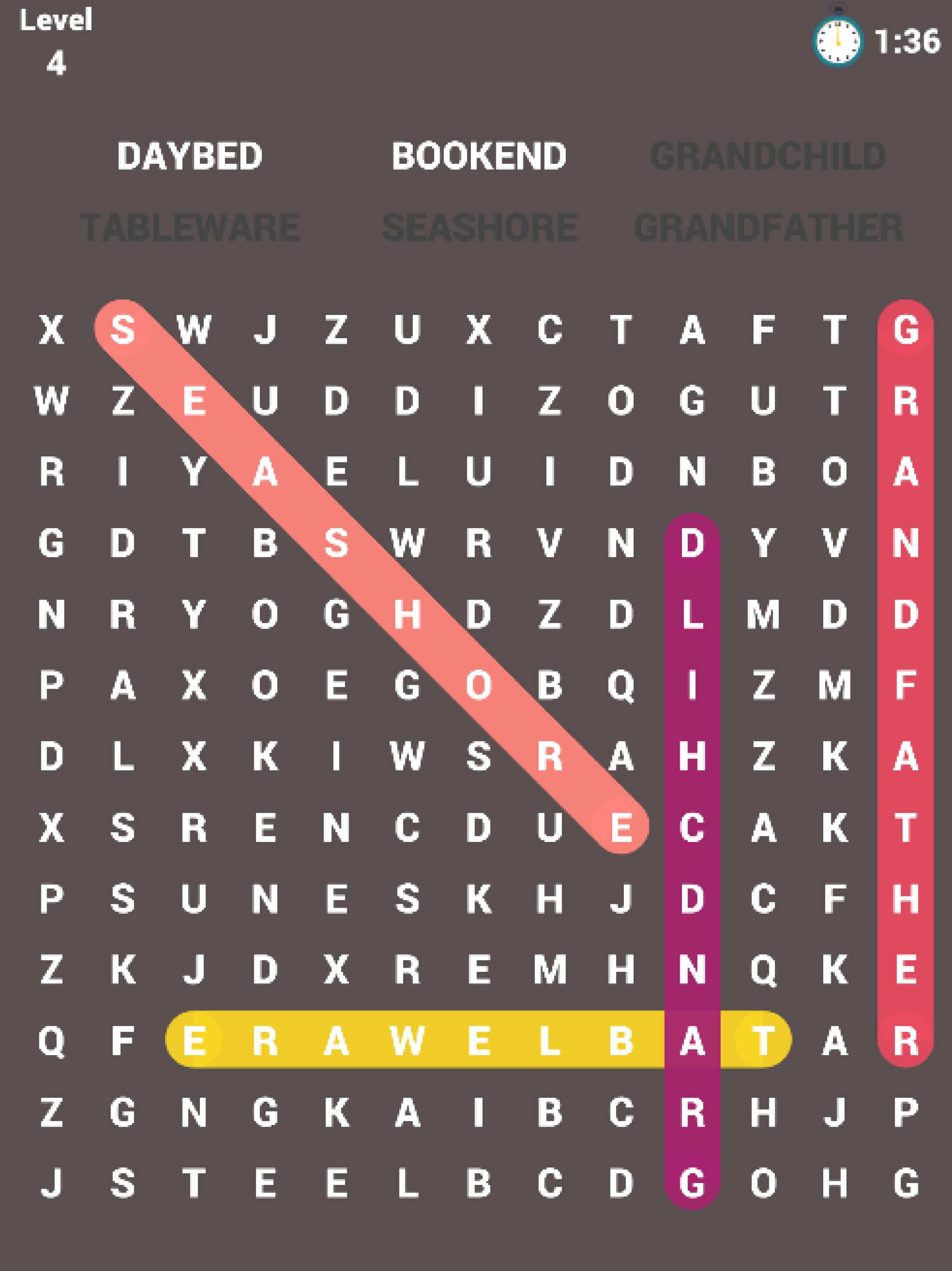 Mini Word Search Game